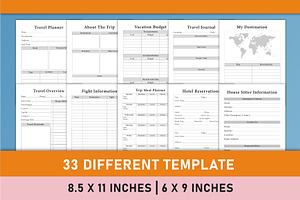 Editable Travel Planner Bundle