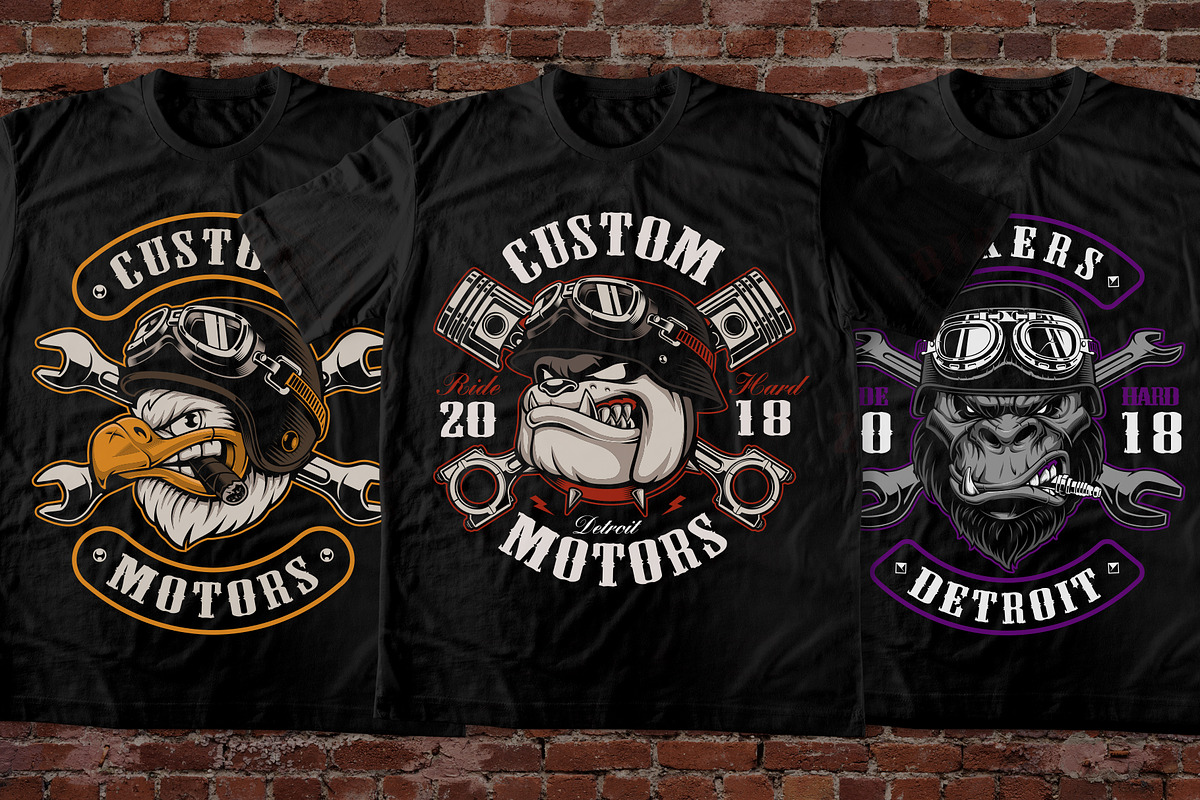 100 T-shirt Designs Bundle, an Illustration by Harry Kasyanov (Photo 3 of 37)