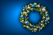Big blue Christmas and New Year set, a Decorative Illustration by Vjom (Thumbnail 5 of 21)