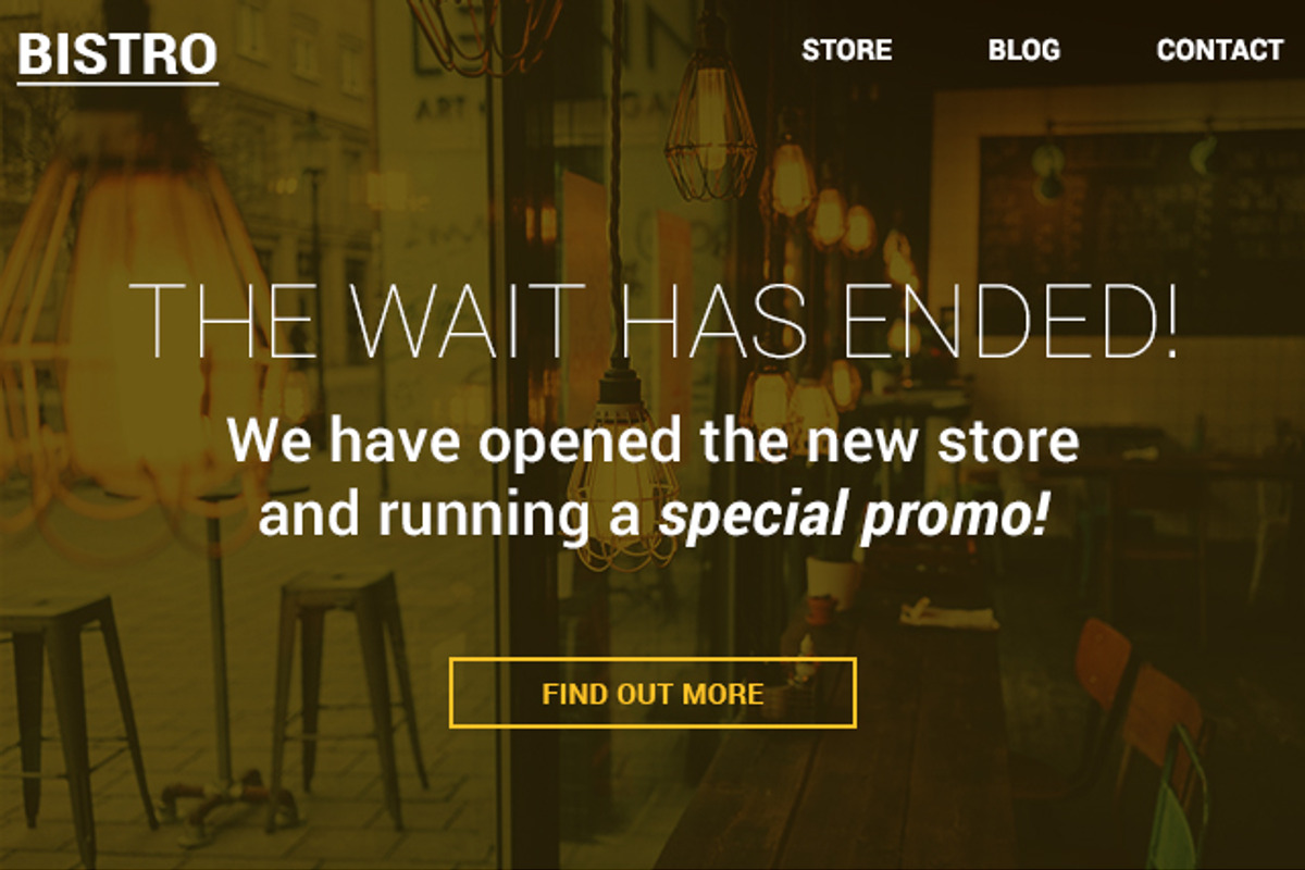 Bistro - food and bar email template, an Email Template by VectorBurn (Photo 3 of 3)