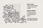 Baroque Floral Ornaments, a Decorative Illustration by heyXeni (Thumbnail 2 of 11)
