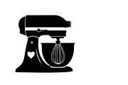 Kitchen Stand Mixer Silhouette Bundl, an Illustration by Gaye Art (Thumbnail 8 of 31)