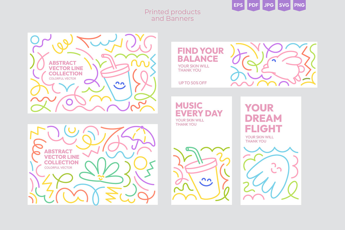 Playful Doodle Vector Pack, an Illustration by Ilia Design (Photo 8 of 10)