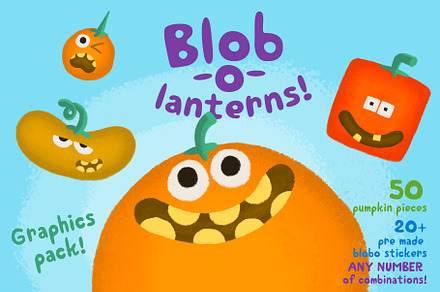 Blob-o-lanterns Graphic Pack