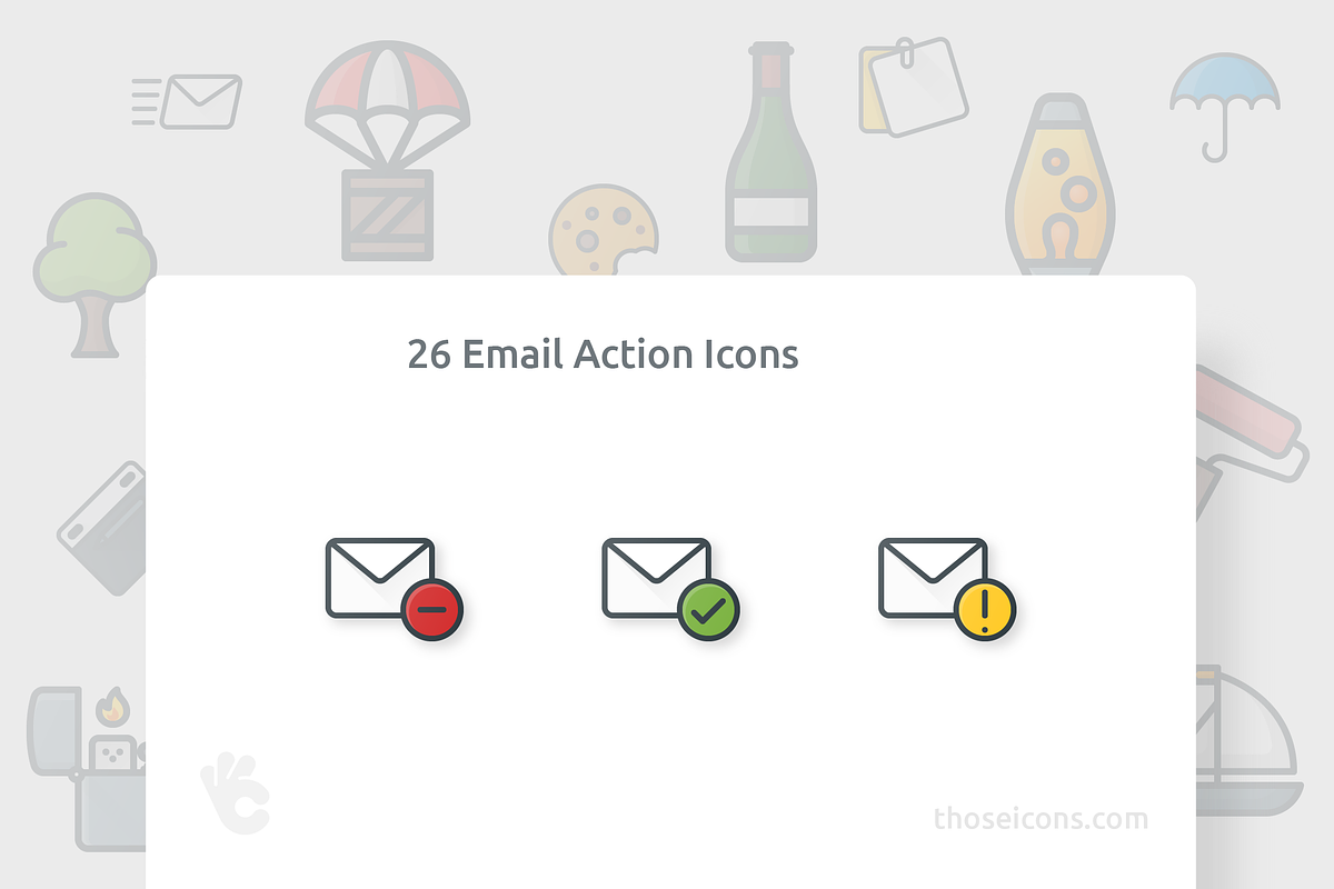 26 Email Action Outline Color Icon, an Outline Icon by Those Icons (Photo 1 of 2)