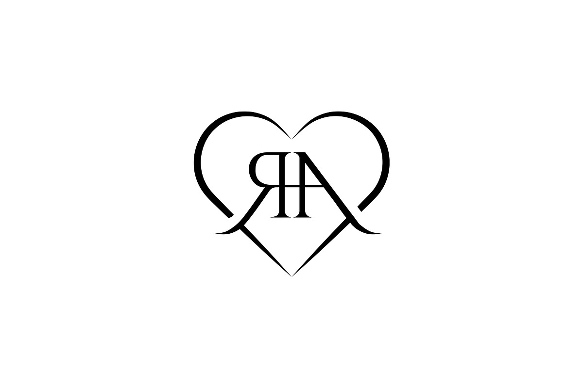 Initials RA or AR with Love Logo, a Branding & Logo Template by Luxury Logos (Photo 3 of 4)