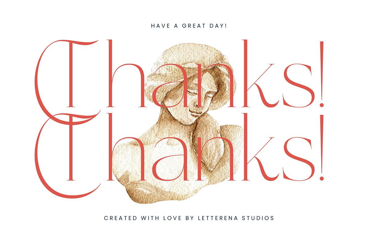 Amethys Mistralit Modern Display, a Serif Font by Letterena Studios (Photo 15 of 15)
