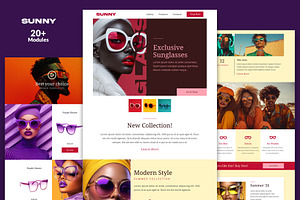 Sunny Email Template + Builder