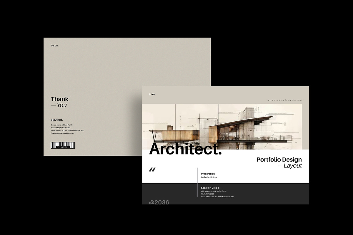 Architecture Portfolio Landscape, a Brochure Template by TemplateFolio-Shop (Photo 18 of 18)
