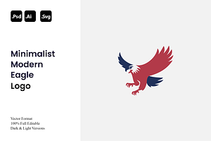 Minimalist Modern Eagle Logo, a Branding & Logo Template by Luxury Logos