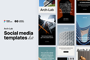 Arch-Lab Social Media Kit, a Social Media Template by Skaler Lab (Thumbnail 1 of 6)