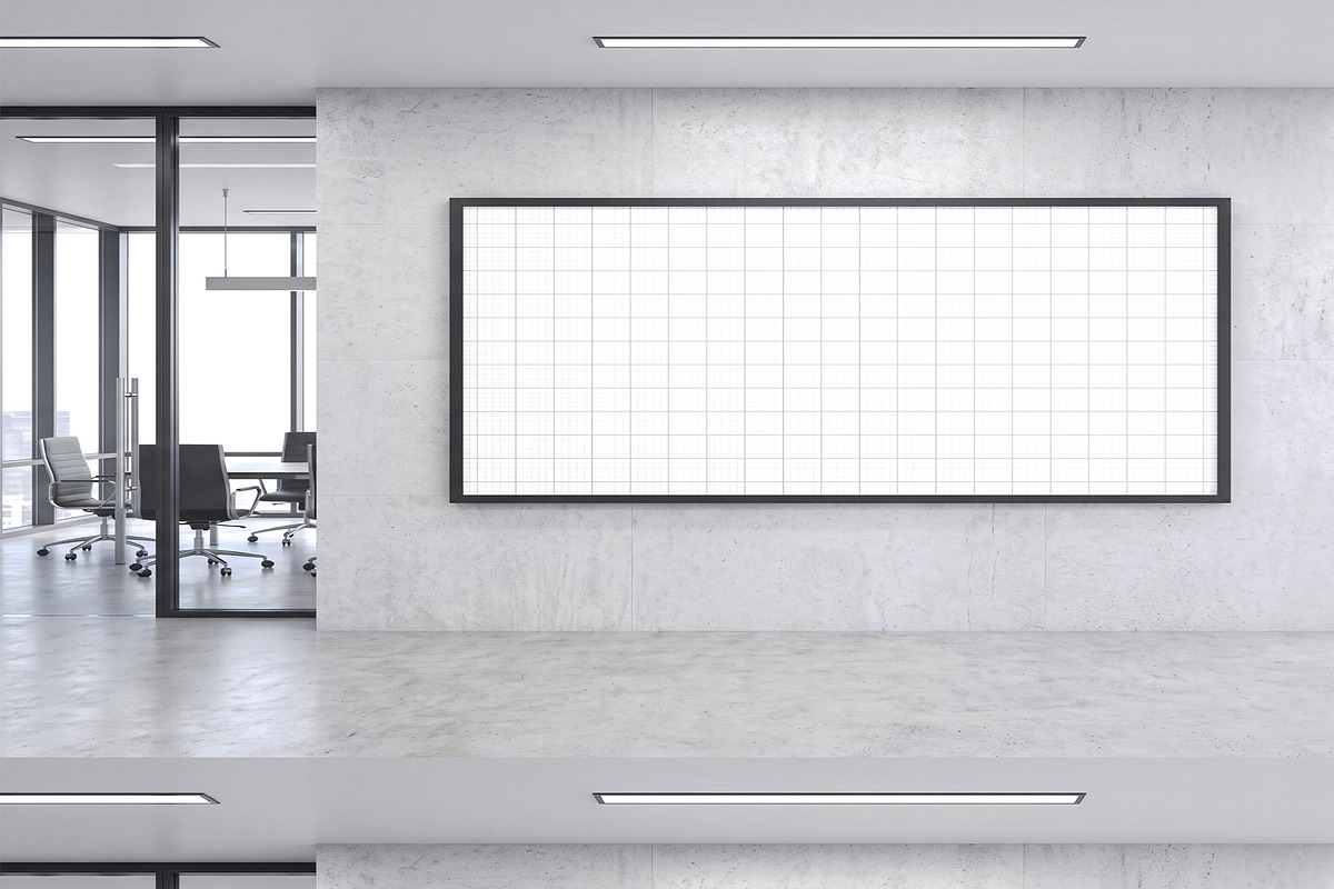 Indoor Billboard Mockup Template