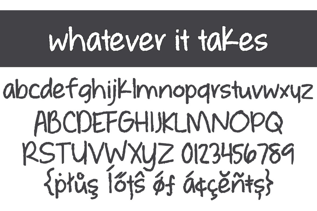 Whatever it Takes Bold, a Script Font by Brittney Murphy Design (Photo 2 of 3)