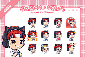 Fighter Gamer Boy - Custom Emotes