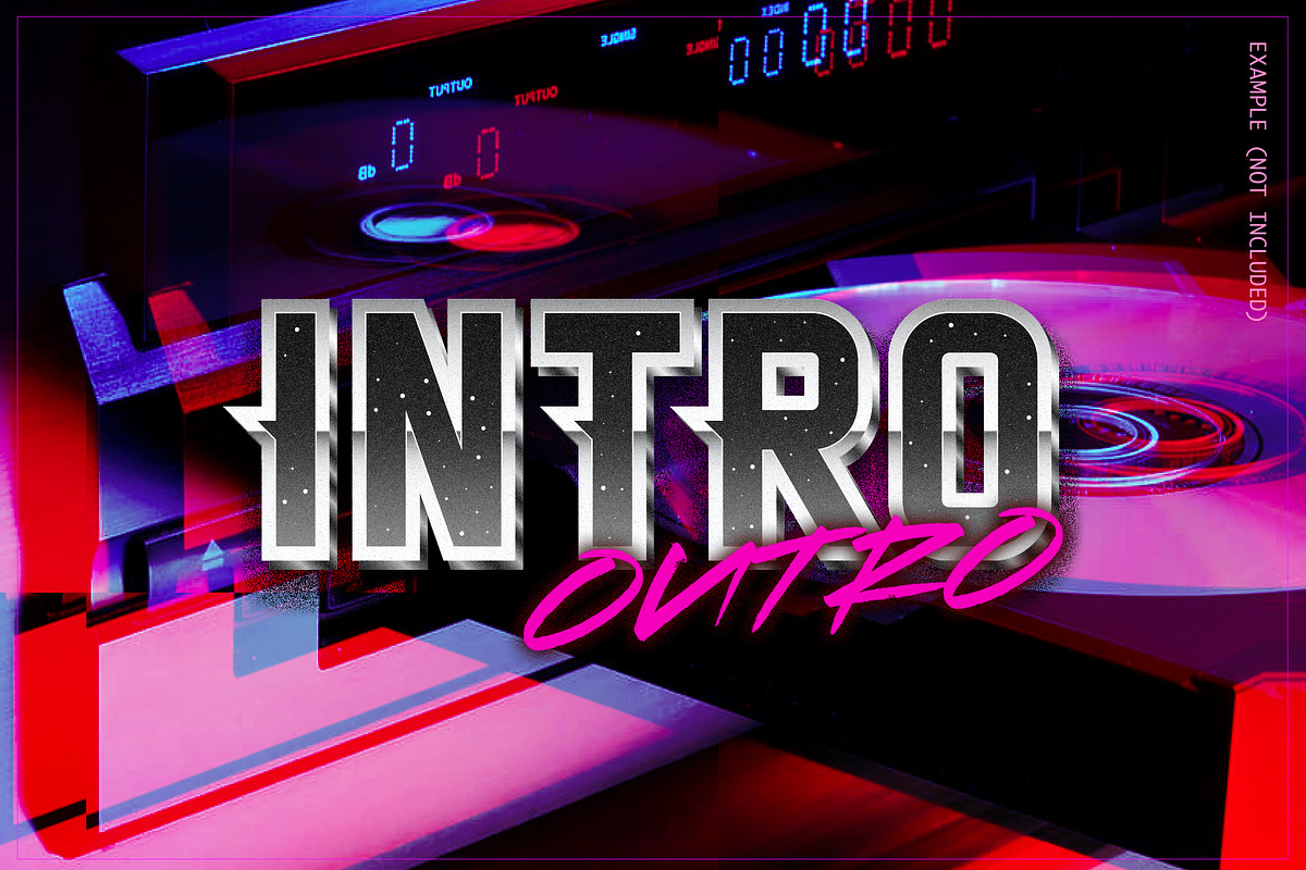 Outrun Forever – 2 in 1 Font Pack, a Sans Serif Font by Ckybe's Corner (Photo 8 of 13)