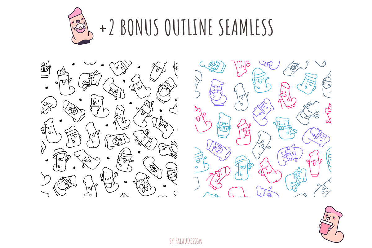 Funny Penis Patterns, a Pattern Graphic by Palau (Photo 7 of 9)