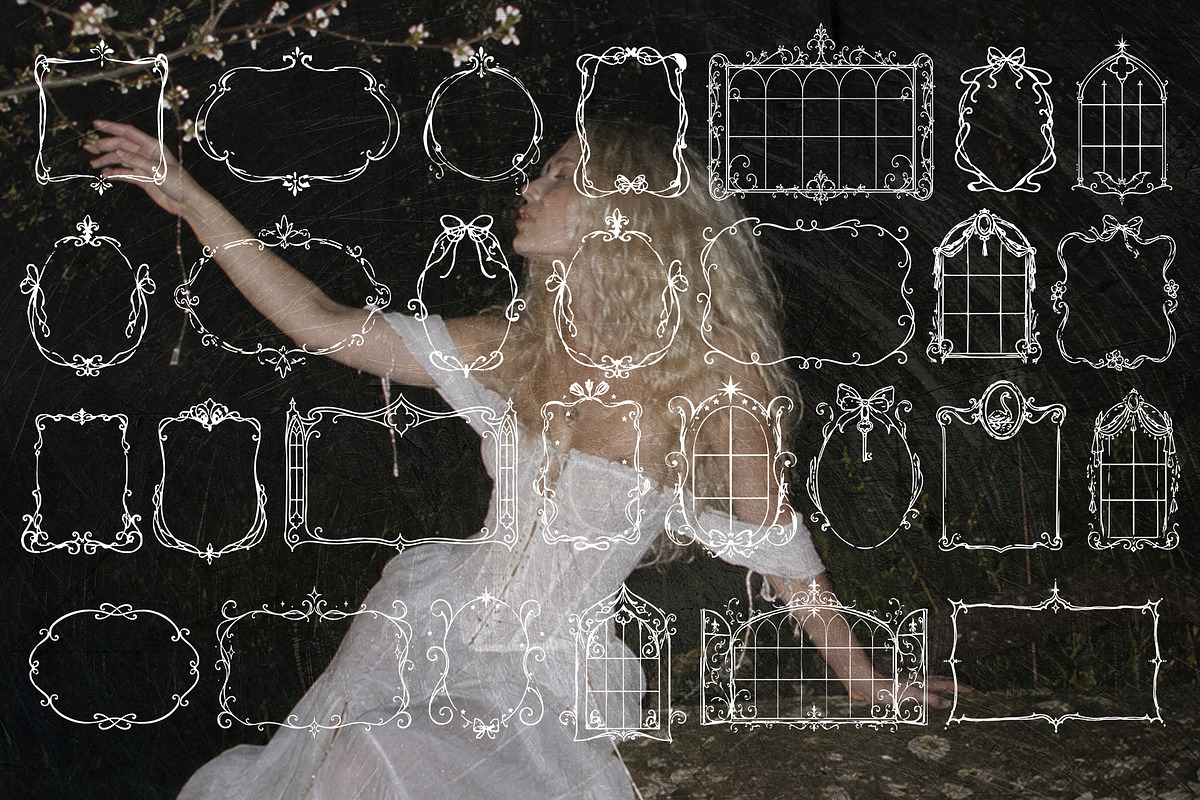 Ornament Library Frames & Overlays, an Object Graphic by Lidberia (Photo 6 of 10)