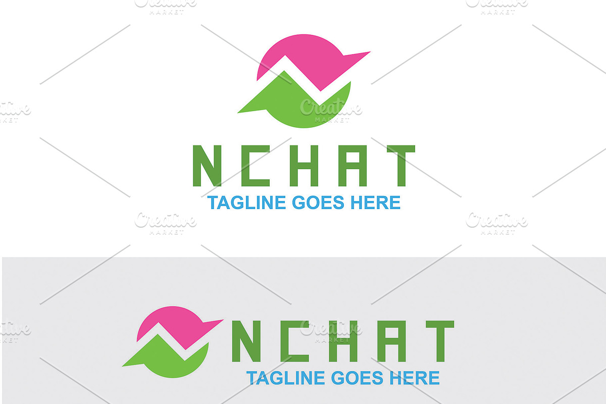 N Chat Logo Template, a Branding & Logo Template by Art Zooted (Photo 4 of 4)