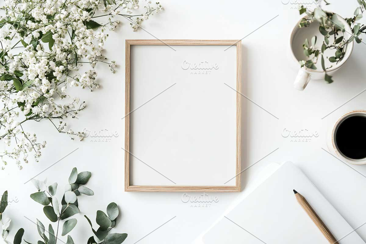 Empty Poster Frame in Interior, an Arts & Entertainment Photo by VetalStock (Photo 5 of 11)