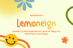 Lemoneign Display Font
