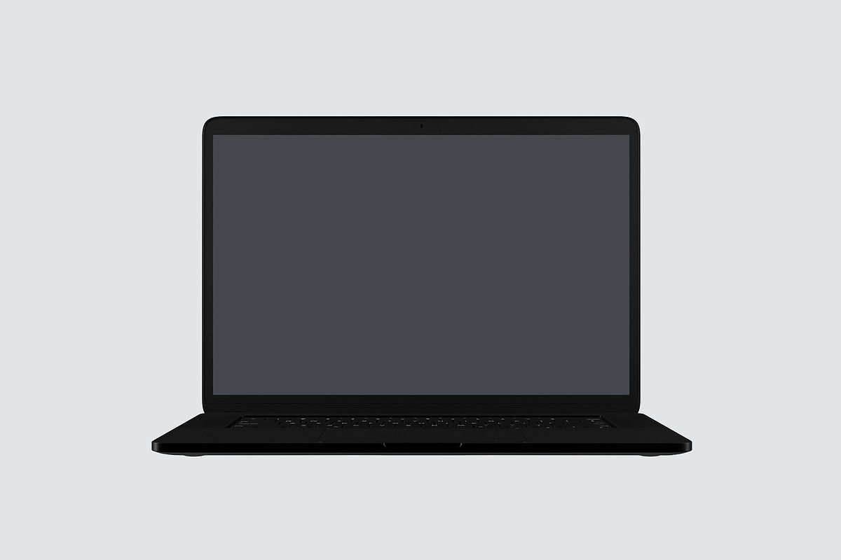 Black MacBook Mockup, a Mac Mockup by Seven Lights (Photo 2 of 4)