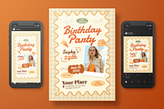 Birthday Party Flyer Set, a Flyer Template by Annora Studio (Thumbnail 3 of 6)