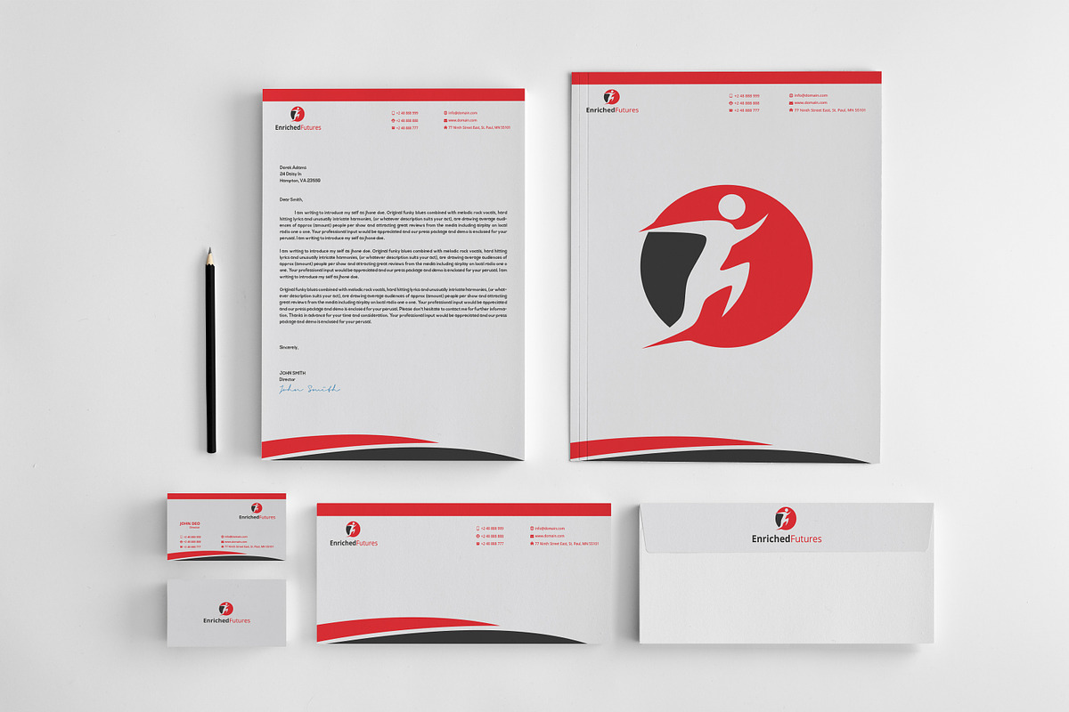 Stationery Bundle 3 in One, a Stationery Template by Sajida Salim (Photo 3 of 3)