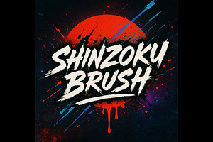 Shinzoku Japanese Brush Font, a Script Font by Art StoreID