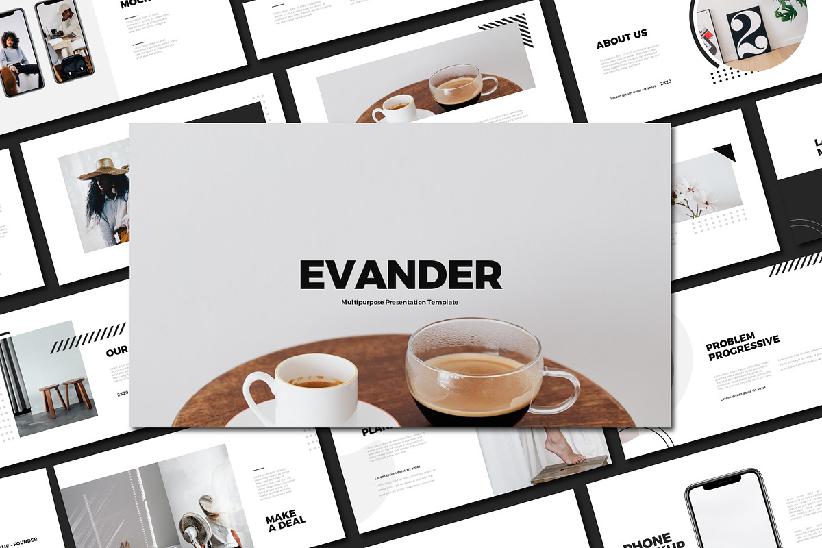 Evander - Powerpoint Template, a Presentation Template by Collaborg Studio (Photo 1 of 9)