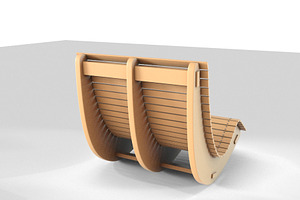 Wood Lounge Chair