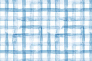 Watercolour plaid in light blue, a Pattern Graphic by Anya-D (Thumbnail 1 of 6)