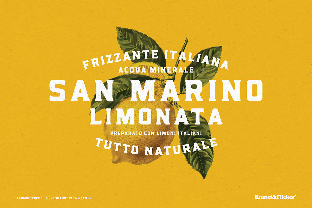 Lookout Point - A Rustic Font, a Serif Font by Komet & Flicker (Photo 3 of 15)