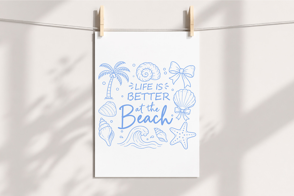 Life Is Better at the Beach PNG, a Seasonal Illustration by Libby Wishes (Photo 4 of 5)
