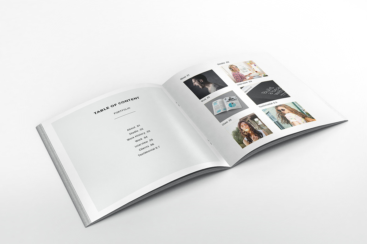Portfolio Square Brochure, a Brochure Template by Incools Stokie (Photo 2 of 12)