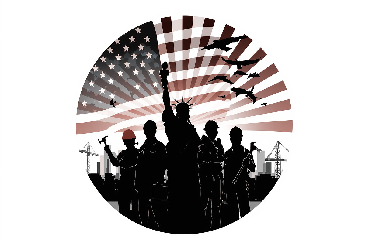 Nation Builder Silhouette Set, an Illustration by yasushie (Photo 6 of 20)