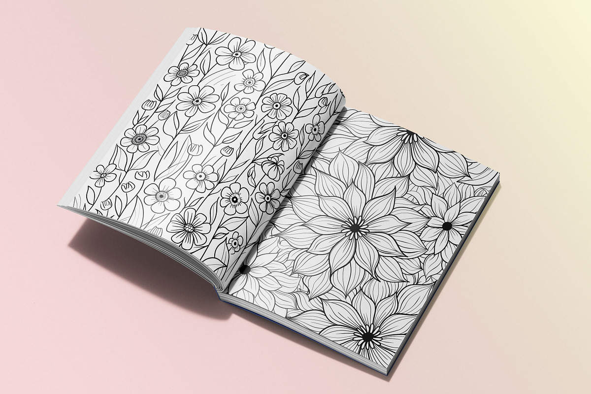 Doodles Flower Coloring Page, a Graphic by Forhadx5 (Photo 9 of 10)