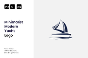Minimalist Modern Yacht Logo, a Branding & Logo Template by Luxury Logos (Thumbnail 1 of 4)
