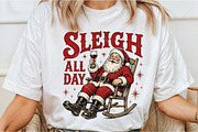 Vintage Sleigh All Day Christmas PNG, a Seasonal Illustration by Canvas Craft (Thumbnail 3 of 6)