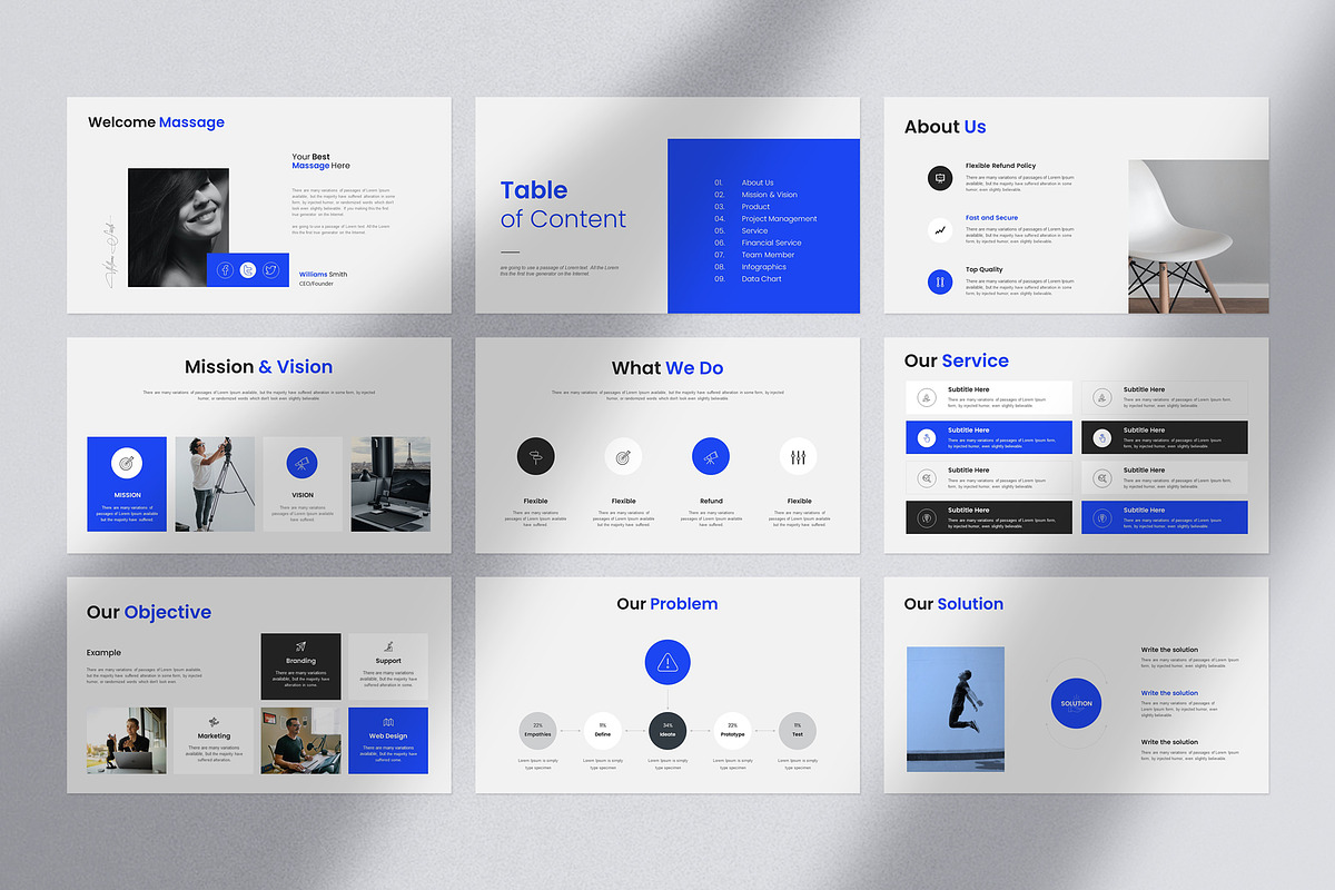 Pitch-Deck Presentation Template, a Presentation Template by Slide_Genius1 (Photo 2 of 6)