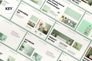 Cream Furniture Catalogue Keynote, a Presentation Template by graphicook