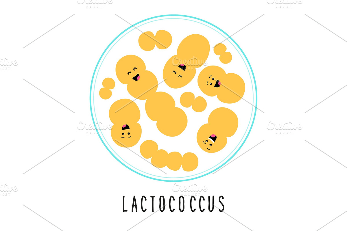 Funny probiotics bacteria, an Object Graphic by C Design Studio