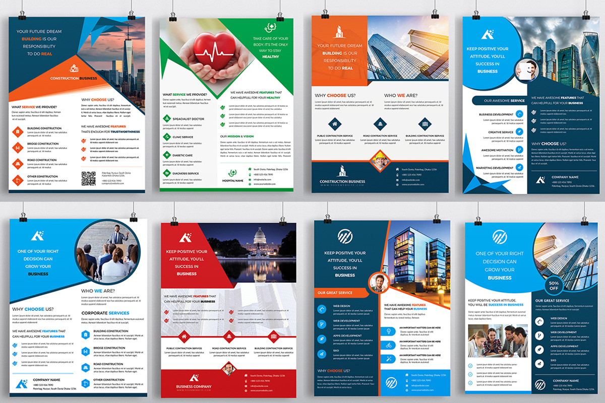 250+ Flyers Bundle 95% Extra, a Flyer Template by Imagine Design Studio (Photo 3 of 36)