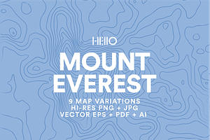 Mount Everest Topographic Maps