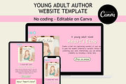 Young Adult Author Website Template, a Landing Page Template by Mindful Digital Co. (Thumbnail 1 of 6)