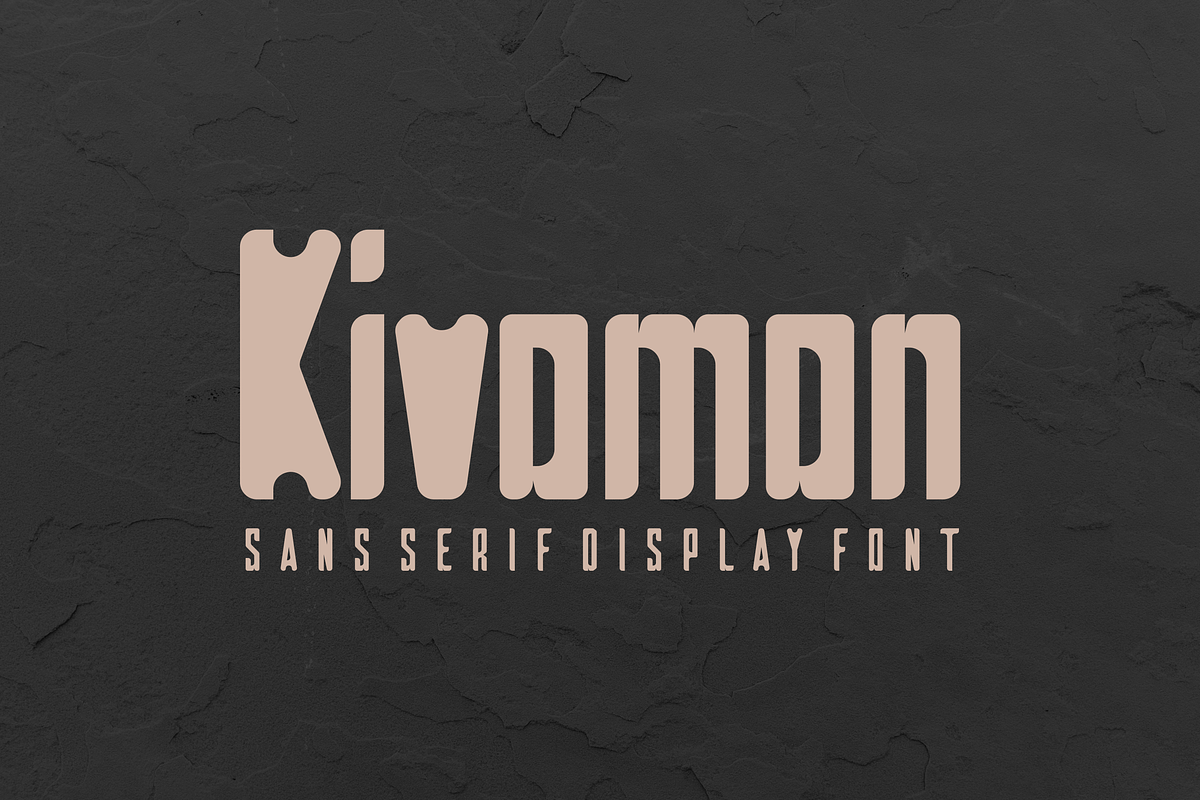 Kivomon - Font, a Sans Serif Font by artchiles_design (Photo 1 of 5)