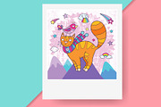 Adorable cat illustrations, an Illustration by natsa (Thumbnail 5 of 9)