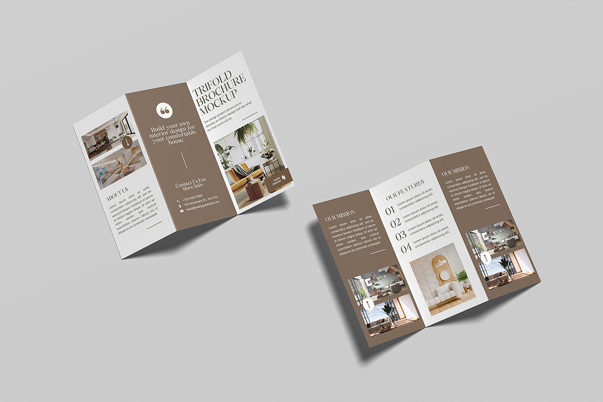 Trifold Brochure Mockup, an Advertising Mockup by graphicsecond (Photo 5 of 6)