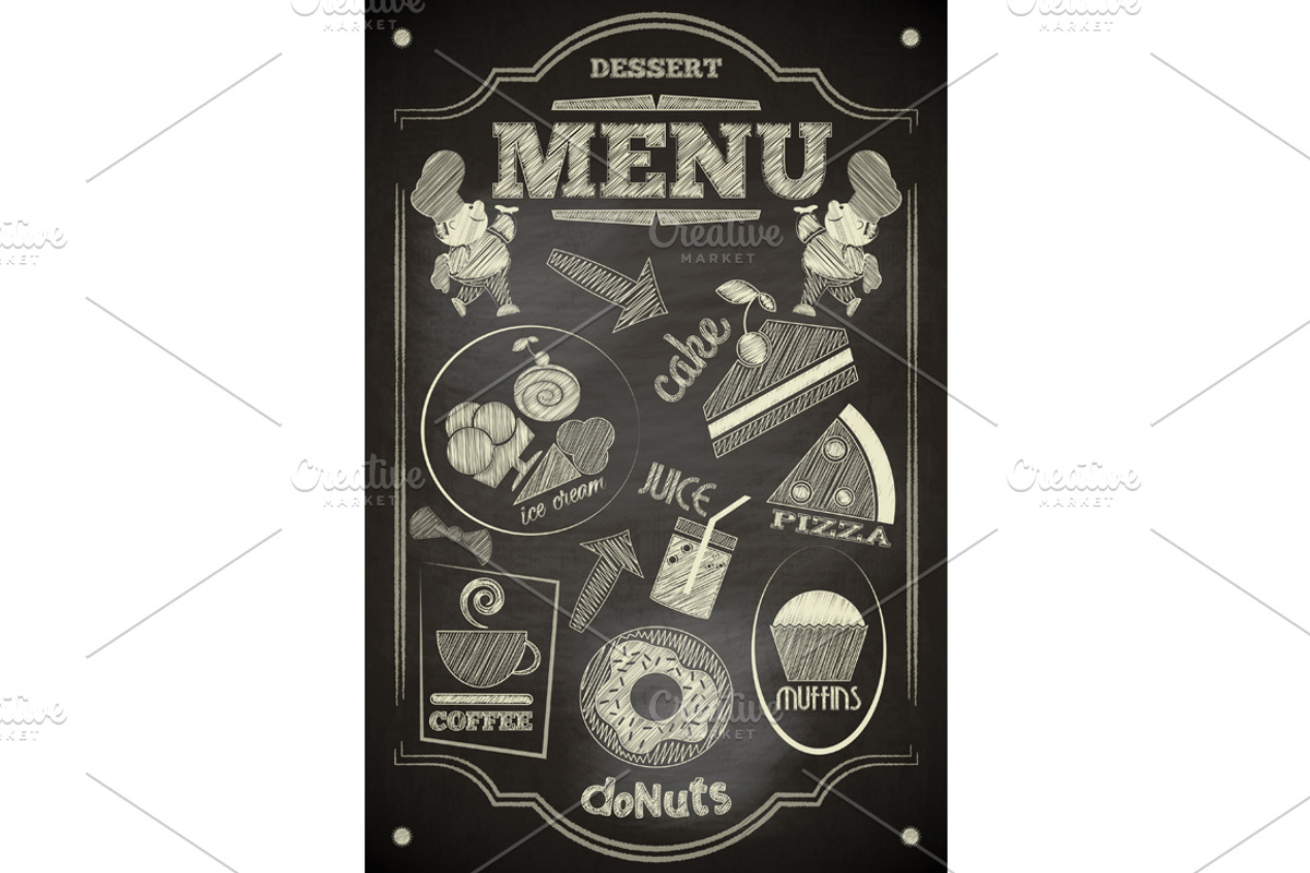 Dessert Menu, a Food Illustration by ELFIVETROV DESIGN (Photo 2 of 2)