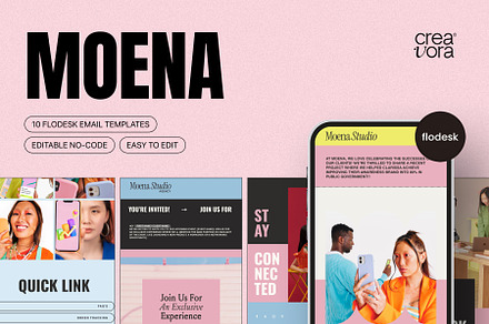 Moena - Flodesk Email Templates, an Email Template by Creavora