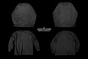 Worn Long Sleeve Pocket Tee Mockup, a Shirt Mockup by Mad Supply (Thumbnail 2 of 7)